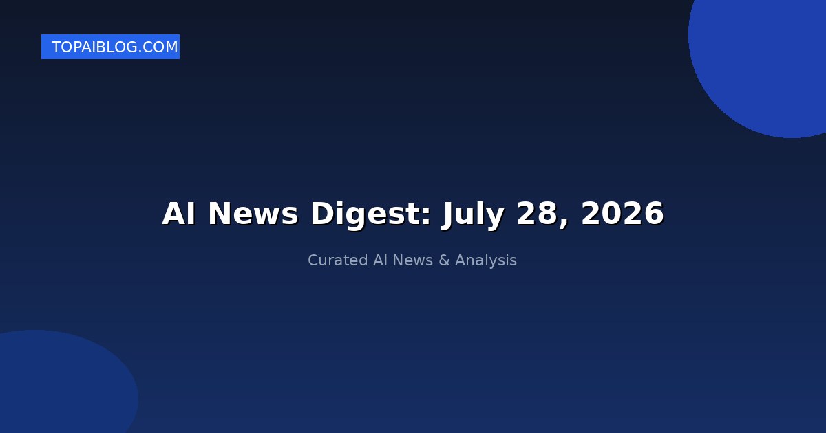 AI News Digest: July 28, 2026