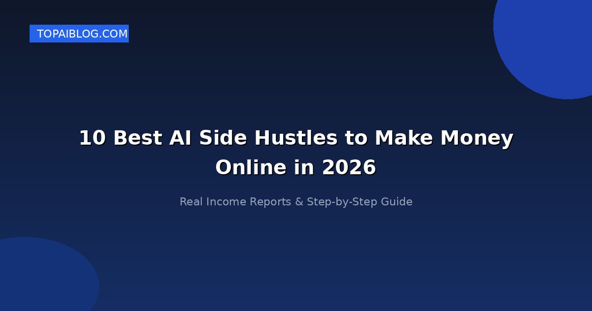 10 Best AI Side Hustles to Make Money Online in 2026 (Real Income Reports)