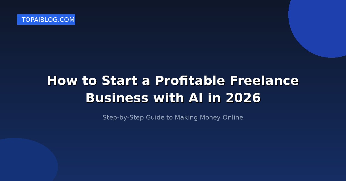 How to Start a Profitable Freelance Business with AI in 2026 (Step-by-Step Guide)